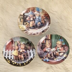M.I. Hummel Little Companions Danbury Mint LOT OF 3 Collector Plates
